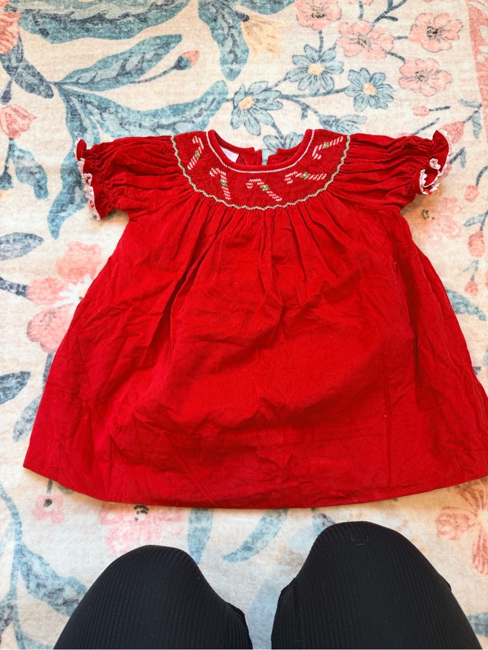 Christmas Smocked Baby Dress